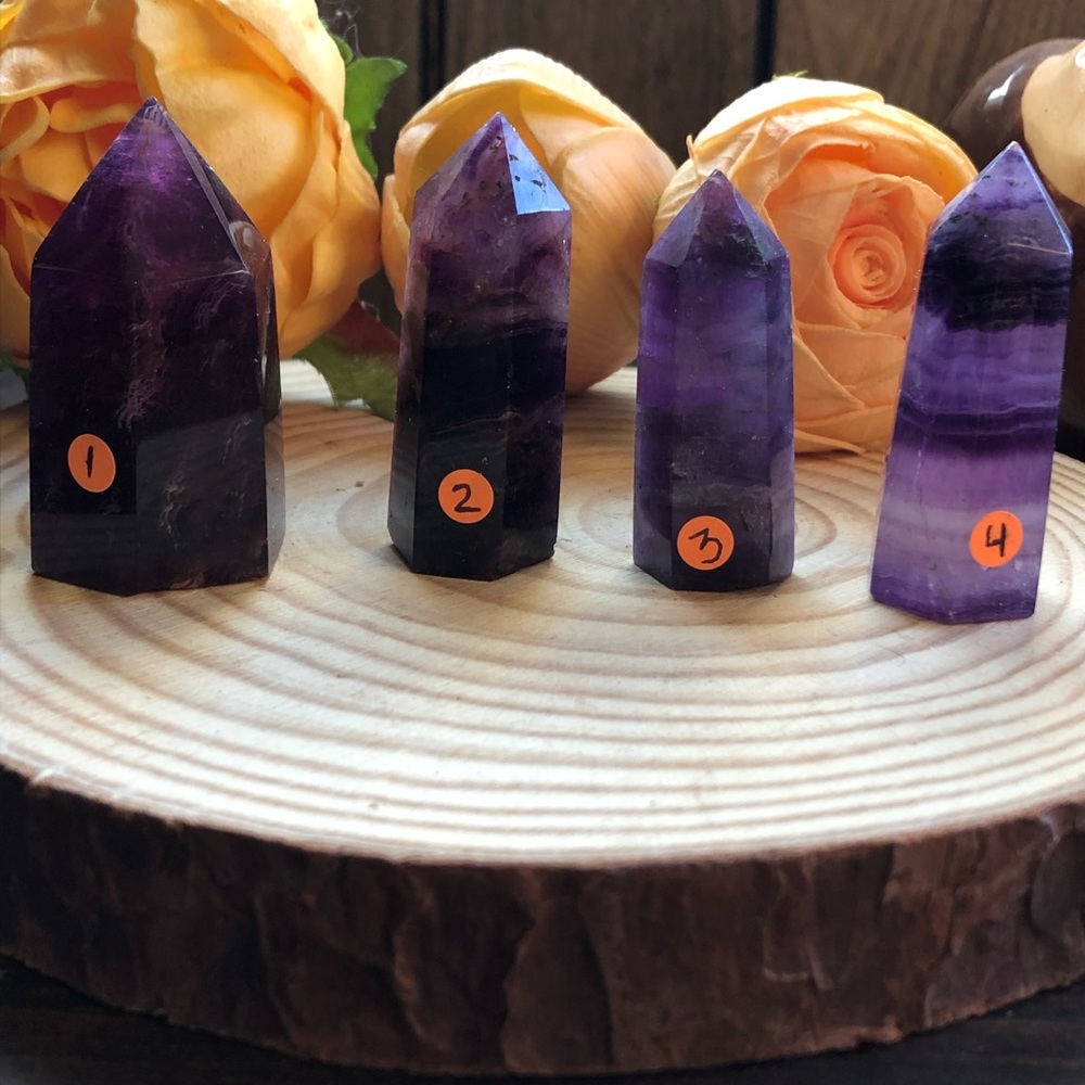 ONE FLUORITE MINI CRYSTAL POINT!!!